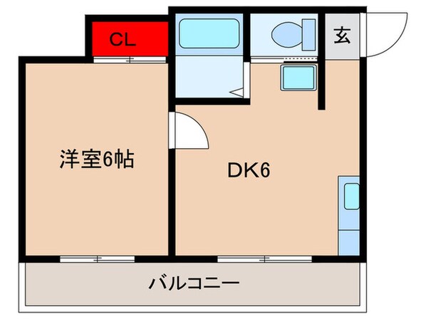 帝京マンション　　の物件間取画像